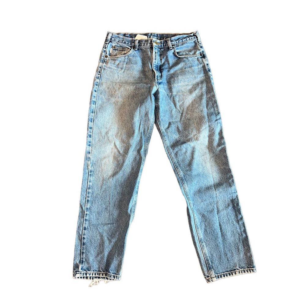 Carhartt Relaxed Fit Cotton Straight Leg Denim Jeans Men’s Size 35X32